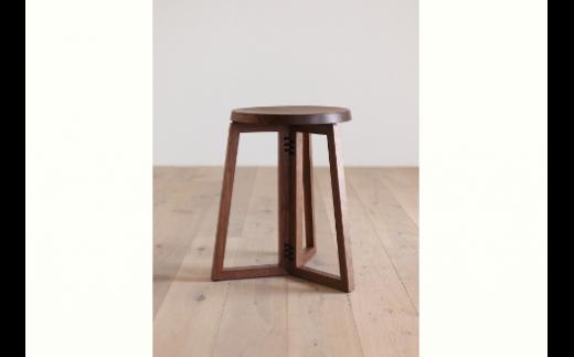 天然木 スツール チェア サイドテーブル 伝統工法 / ウォールナット材 または オーク材 【HIRASHIMA SPAGO Stool】 受注生産