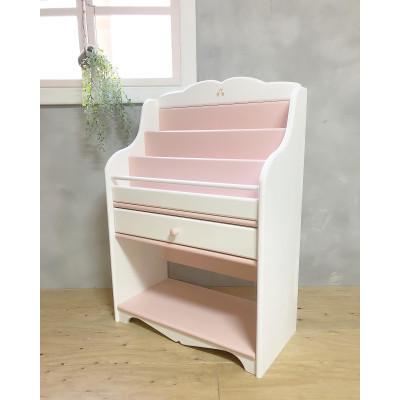 ふるさと納税 茅野市 メーベルヒナナ　木製　ブックシェルフ　絵本棚 ピンク |  | 01