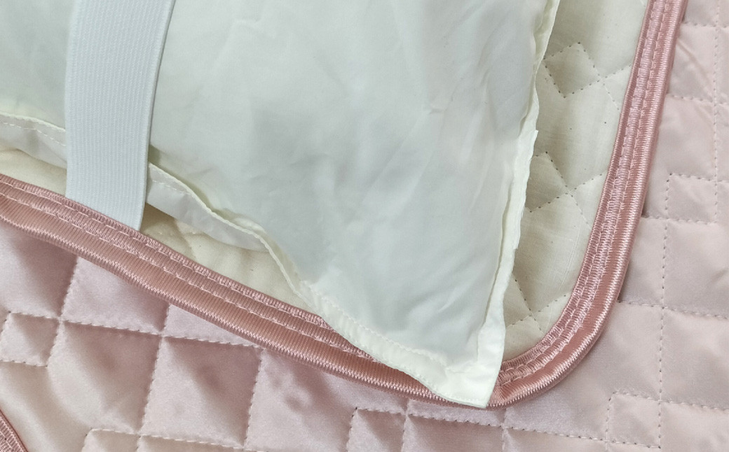 【ピンク】シルクサテン100％ まくらパッドS【35×50cm】 枕パッド まくらパッド まくらカバー