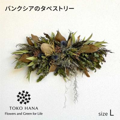 ふるさと納税 糸島市 バンクシアのタペストリー(Lサイズ)糸島市/tokohana ドライフラワー [AOC028]