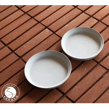 1616/ TY Round Deep Plate 200 Grey 2枚 セット グレー ライトグレー ディーププレート 食器 皿 シンプル 20cm A20-549