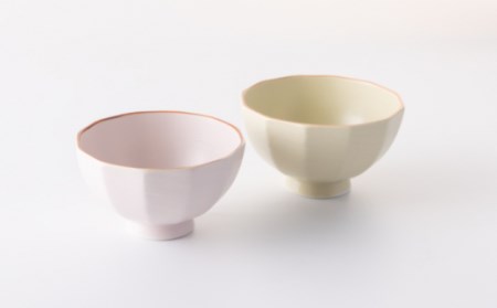 マカロン面取茶碗4点 NAZ011 