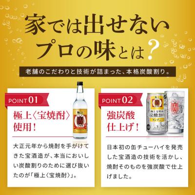 ふるさと納税 京都市 【タカラ】極上〈宝焼酎〉の炭酸割り「タンチュー」 350ml×24本|京都 タカラ 人気セット |  | 02