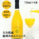 【ふるさと納税】温州みかん ジュース 果汁 100％ ストレート 大分県産 720ml 6本 蜜柑 ミカン