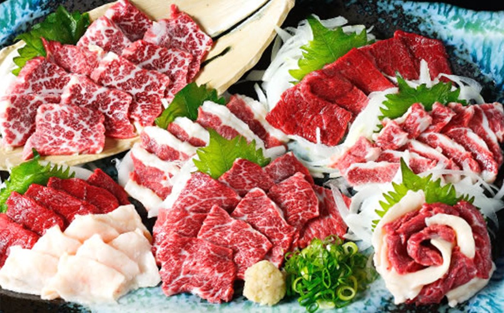 馬刺し 5種 盛り合わせセット 5人前 約250g 熊本直送