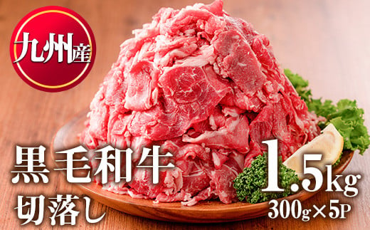 
No.1011 九州産 黒毛和牛肉の切り落とし(計1.5kg・300g×5P)牛肉 切落し 切り落し 和牛 冷凍 国産 九州産 小分け 国産牛 お肉 牛丼 野菜炒め カレー 冷凍【カミチク】
