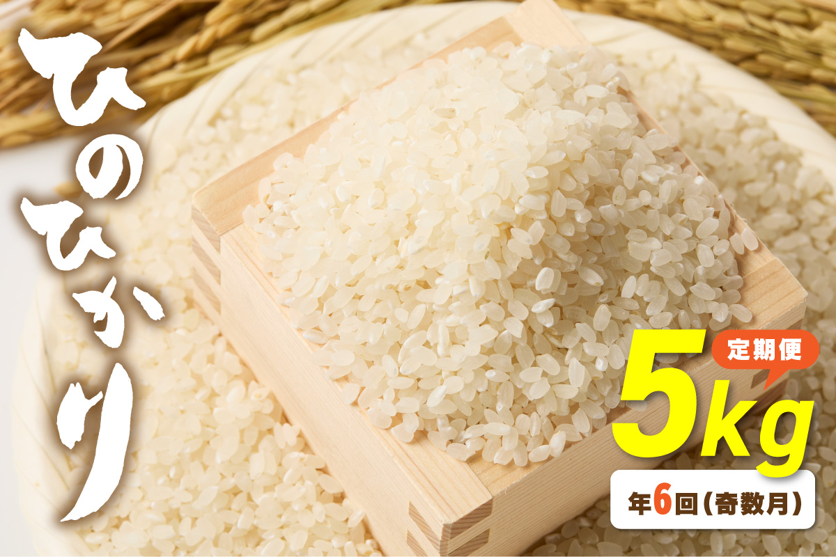 令和7年産 【定期便/年6回】「ひのひかり」5kg【ほたるの里】_HB0196