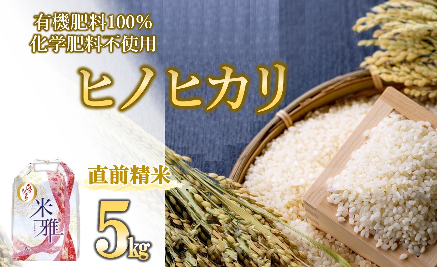 
            【新米先行予約】令和７年産 新米 ヒノヒカリ 5kg 白米【11月上旬～順次発送】精米 直前精米 新米 化学肥料不使用 有機米 お米 こめ コメ ひのひかり 人気 兵庫県産 精米（14-37）
          