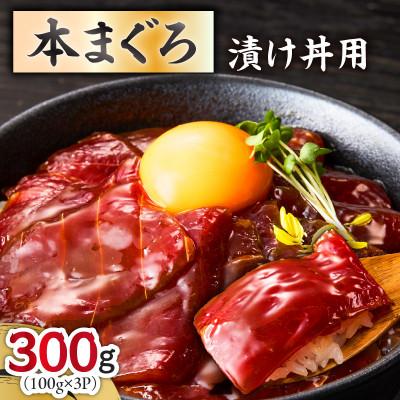 ふるさと納税 三浦市 本まぐろ漬け丼用　100g×3P