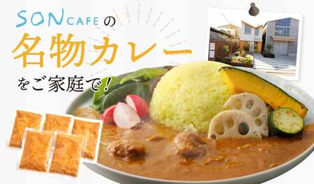 【スピード発送】15種スパイスを使用したSONカフェ特製カレー 200g×5P&玉ねぎのアチャール×1P&キャベツのピクルス×1P いずみピクルス NSW