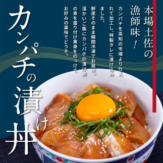 KYF031_1　高知の海鮮丼の素「かんぱちの漬け丼の素」1食80g×5P 勘八 カンパチ 惣菜 そうざい 冷凍 保存食 海鮮 小分け パック 本場 高知 海鮮丼 パパッと 簡単 一人暮らしコロナ 緊