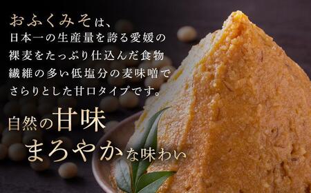 創業明治26年 老舗　「内子・森文」おふくみそ（麦みそ）3個セット