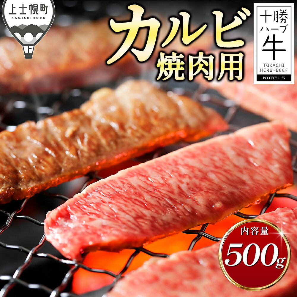 【ふるさと納税】十勝ハーブ牛 特上 カルビ 焼肉 500g 焼肉用 サンカクバラ 三角バラ 国産 北海道 牛 肉 牛肉 国産牛 赤身 真空パック キャンプ アウトドア バーベキュー BBQ 冷凍