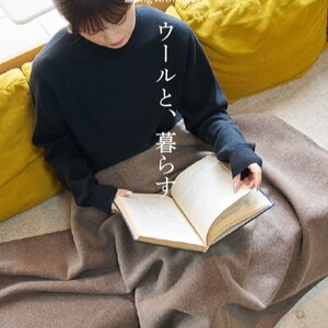 CO-ON PURE GROUND ウール毛布 ハーフ 140×100cm 1枚 COBL-12