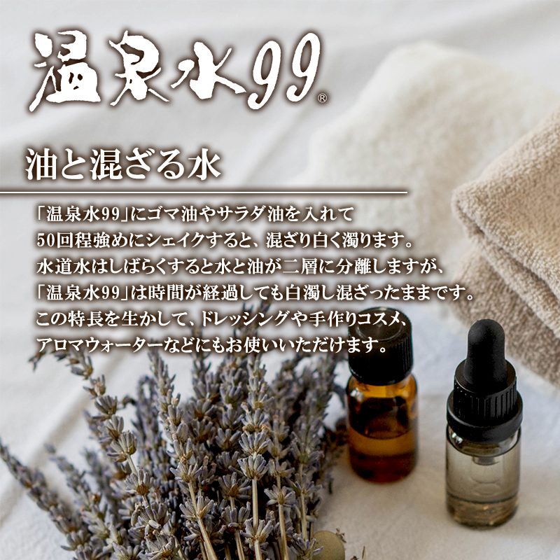 D4-0841／飲む温泉水/温泉水99（500ml×60本）