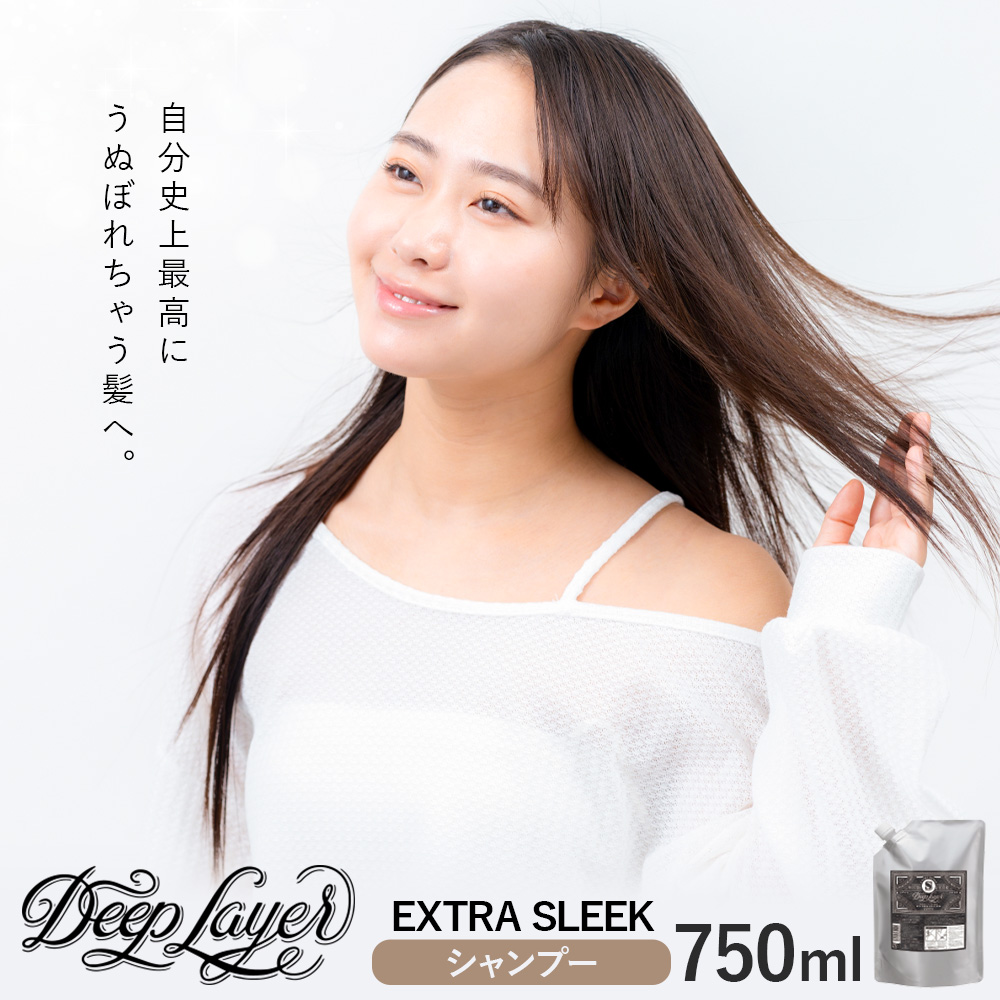 シャンプー ディープレイヤー EXTRA SLEEK 750ml 詰め替え用 《30日以内に出荷予定(土日祝除く)》茨城県 結城市 化粧品 ヘアケア シャンプー ケア用品 ヘア 美容【配送不可地域あり】---yuki_s_14_750ml---