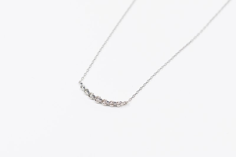 0.2ct PT900アーチネックレス HY-7