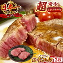 【ふるさと納税】【A4〜A5】長崎和牛ヒレステーキ　450g（150g×3枚）牛肉 ステーキ ブランド牛 和牛 牛 ヒレ 肉 お肉 牛肉 国産 和牛 希少部位 ヒレ ステーキ ヒレ肉 クリスマス お正月 おせち 年末 32,000円 3万2千円【株式会社 MEAT PLUS】[QBS032]