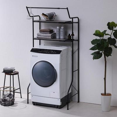 ふるさと納税 角田市 ランドリーラック　伸縮スタイルランドリーラック ハンガーバー付き HSLR-EX895 ブラック |  | 02