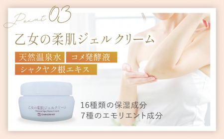 乙女の柔肌水＆乙女の柔肌ジェルクリーム55g セット 【株式会社 地の塩社】[ZAN007]
