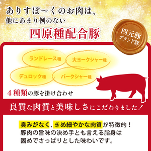 国産 四元豚 ロース バラ ブロック セット 真空パック 各 1kg 総量 2kg ／ ありすぽーく 豚 肉 豚肉 ブロック肉 塊肉 豚バラ 豚ロース １ｋｇ ２ｋｇ 真空 精肉 ローストポーク チャ