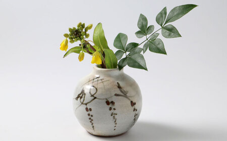 【唐津焼】絵粉引花入 / 佐賀県 / 大杉皿屋窯 [41ABAC006] FN-Limited-SP