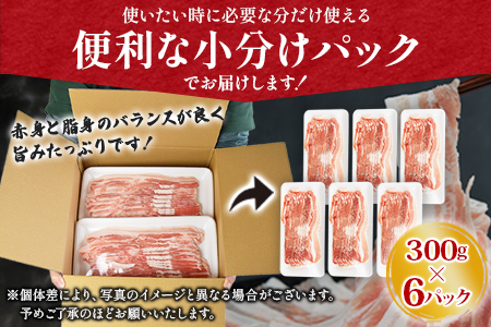 ★数量限定 豚肉★＼累計24,000パック突破！／＜宮崎県産豚バラスライス 合計1.8kg（300g×6）＞2025年7月に順次出荷 【 豚 肉 豚肉 スライス 豚肉 薄切り 豚肉 小分け 豚肉 普段