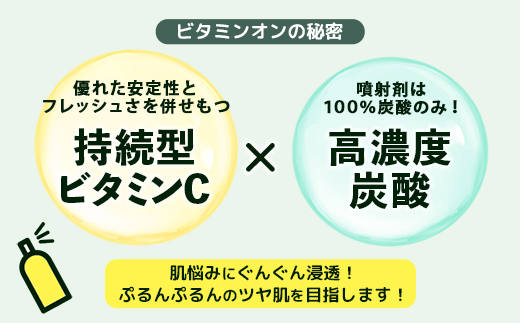 ビタオンチアフルミスト 90g - ビタミンC配合 スキンケア エイジングケア 美白 高濃度 炭酸 ミスト 美肌 ツヤ肌 ビタミンC シミ 肌荒れ 埼玉県 幸手市