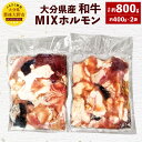 【ふるさと納税】和牛 MIX ホルモン 約800g 約400g×2袋 大分県産 牛肉 お肉 ミックス 小腸 大腸 センマイ ギアラ 冷凍 国産 九州 送料無料