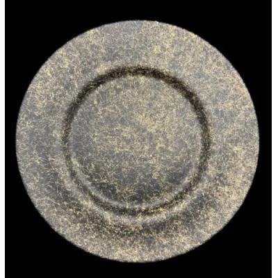 ふるさと納税 高野町 ディナープレート33　乱糸(マット仕上げ)漆黒