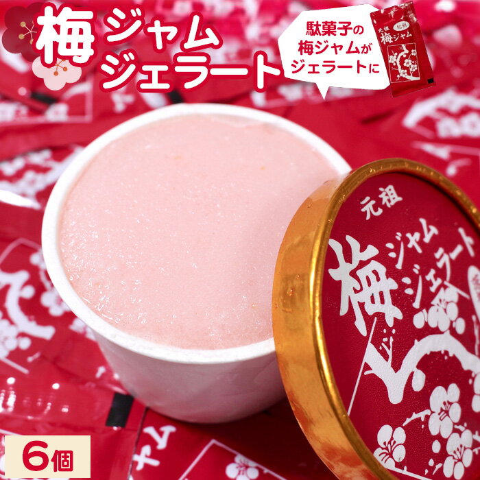 【ふるさと納税】No.390 梅ジャムジェラート　【100g×6個】 ／ 甘い スッキリ 駄菓子 送料無料 茨城県