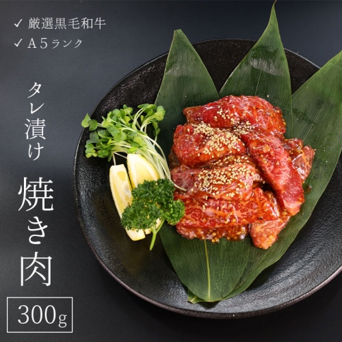 厳選和牛 A5ランク タレ漬け 焼き肉 用 300g【送料無料】