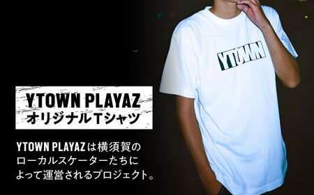 【Lサイズ】YTOWN BOX LOGO TEE WHITE【YTOWN】[AKIK002-3]