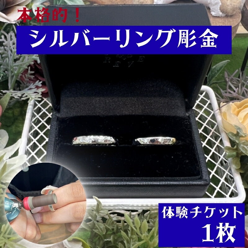 【ふるさと納税】 本格的！シルバーリング彫金　体験チケット / みなべ町 アクセサリー リング シルバー シルバーリング 指輪 アクセサリー作り 指輪作り 手作り 創作 オリジナル 旅行 思い出 記念 DIY プレゼント ギフト チケット