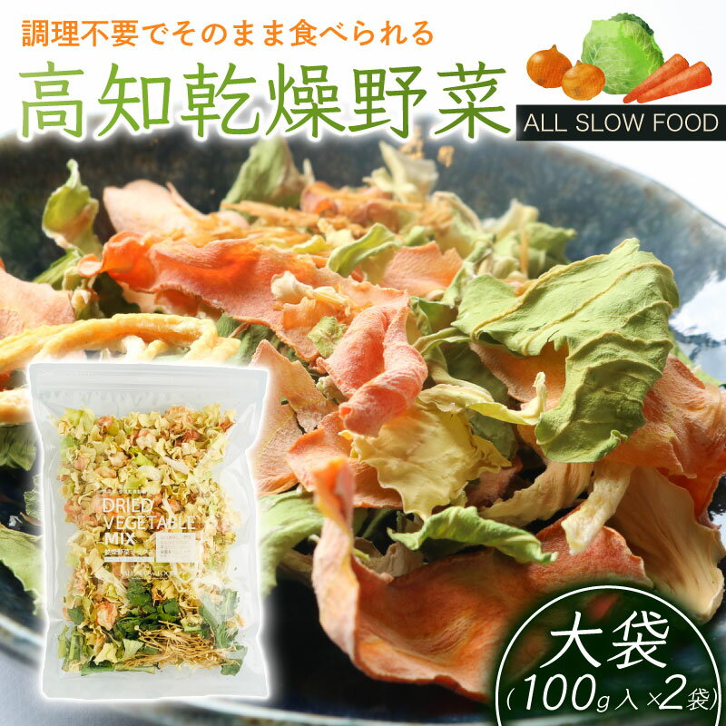【ふるさと納税】【砂糖・保存料不使用】高知乾燥野菜ミックス 100g×2袋（計200g） | 野菜 やさい 食品 人気 おすすめ 送料無料
