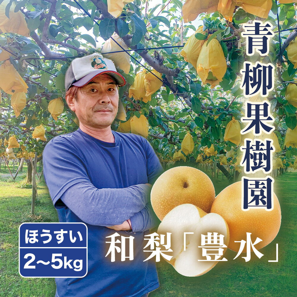 【ふるさと納税】【2025年先行予約】青柳果樹園の和梨 豊水 選べる「2kg」or「3kg」or「5kg」《9月上旬から出荷》 果物 ほうすい フルーツギフト 加茂市 青柳果樹園