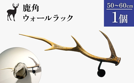 鹿角のウォールラック 1個 50cm～60cm【60007】