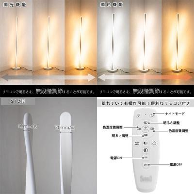 ふるさと納税 小牧市 スパイラル型スタンドライト|でんらいstand011 ホワイト×白線50cm[172C29-01] |  | 02