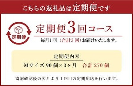 【3回定期便】わけありたまご 康卵 90個 破損保証10個含む 赤 Mサイズ 卵 たまご 鶏卵 鶏 訳あり 国産 九州産 送料無料