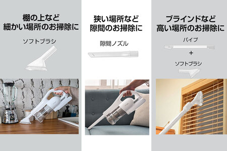 【2025年モデル［ホワイト］】Orage RR11 コードレスサイクロンクリーナー 掃除機_OS128-0001-2