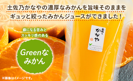 土佐乃かなやのみかんジュース Greenなみかん 合計15本 - 柑橘 ミカン 果物 フルーツ 濃厚 果汁 100％ ストレート 飲料 合同会社Benifare 高知県 香南市 be-0046