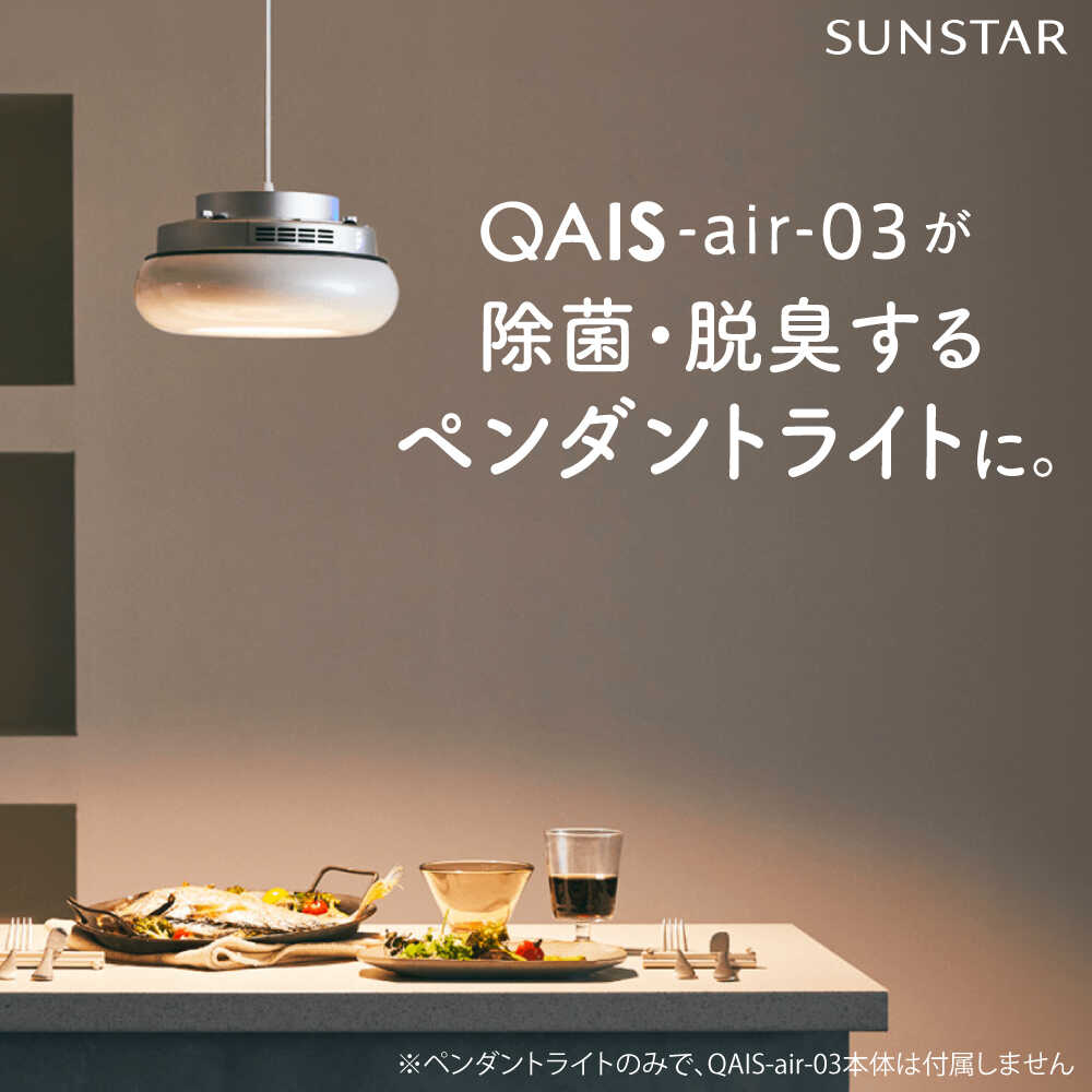 【ふるさと納税】SUNSTAR QAIS -air- 03 専用ペンダントライト〈Pendant Light〉 単品（本体別売） 空気清浄機 照明 間接照明 ペンダントライト 家電 インテリア 大阪府高槻市/サンスター技研株式会社[AOAF003]
