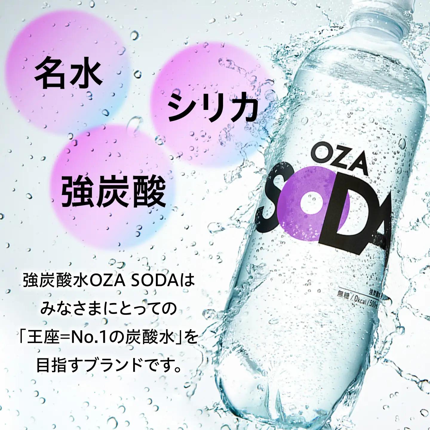 強炭酸水 OZASODA 500ml×24本 ARFL001 炭酸