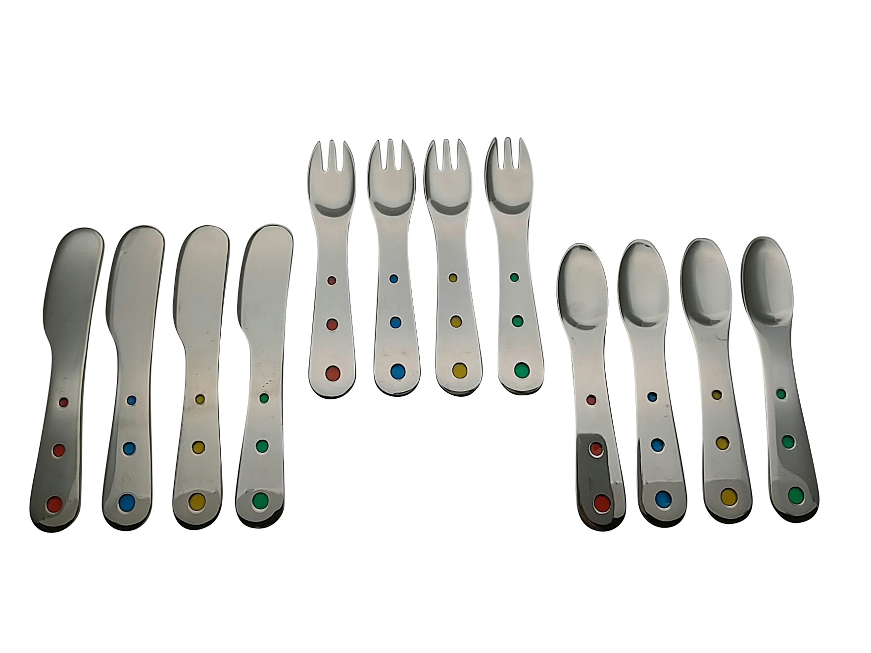 
            カラフルピアス プチシリーズ カトラリー12本セット FC014051
          