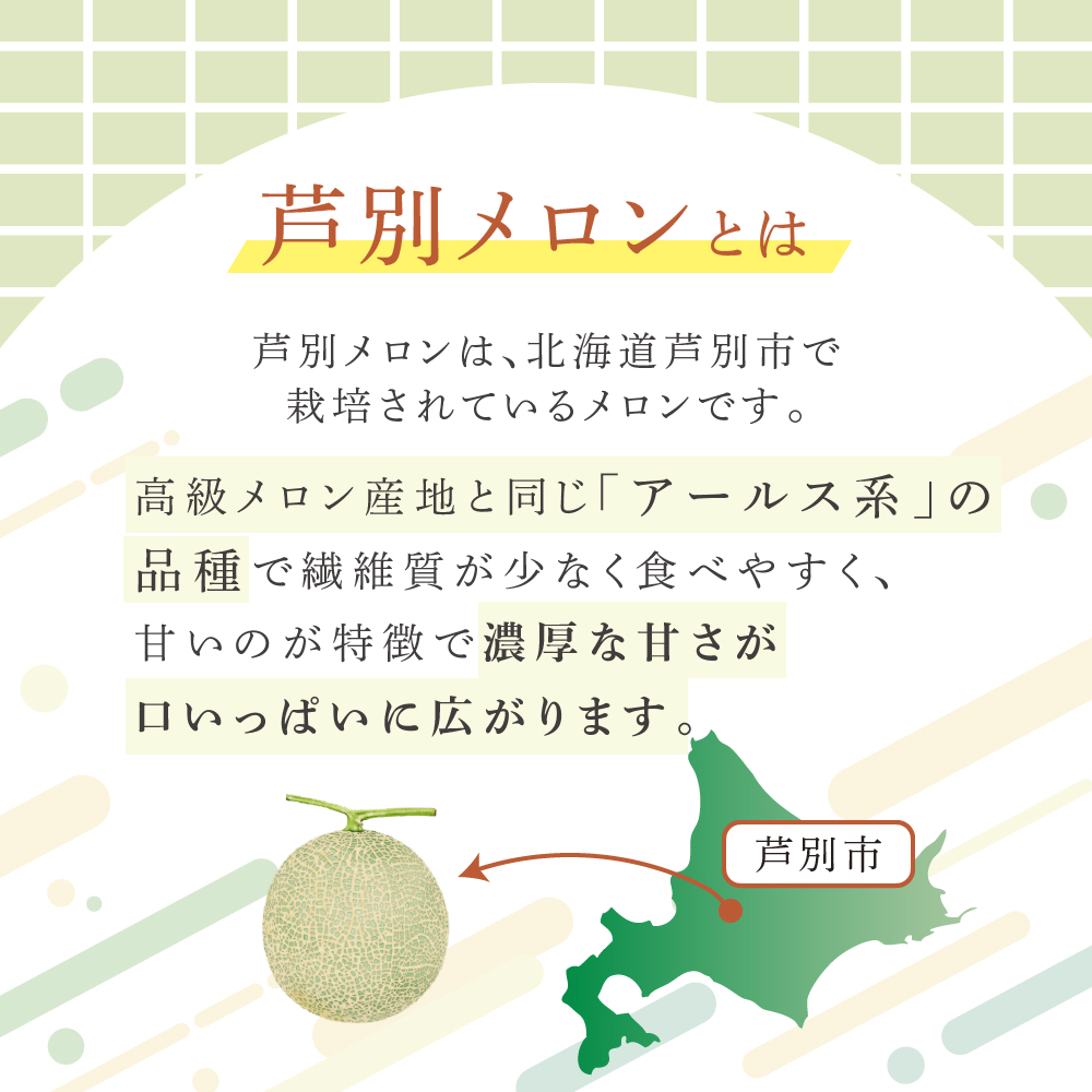 【北海道 芦別メロン】青肉 メロン 2玉セット 各1.3kg  計2玉 北海道 芦別市 果物 メロン 甘い ジューシー フルーツ ギフト お中元
