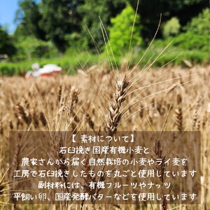 No.348 【国産有機小麦と自然栽培小麦・ライ麦使用】素材を味わうパンセット ／ パン 国産小麦 自然栽培 小麦 ライ麦 天然酵母 ルヴァン種 国産素材 自家製粉 自家製ルヴァン種 パンセット 詰め