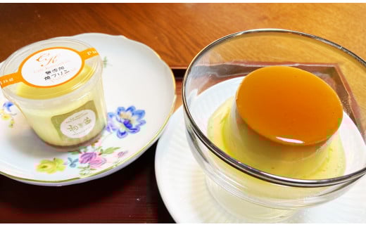 2種類の和三盆 無添加 コテツ 焼プリン 10個 セット カスタード 抹茶