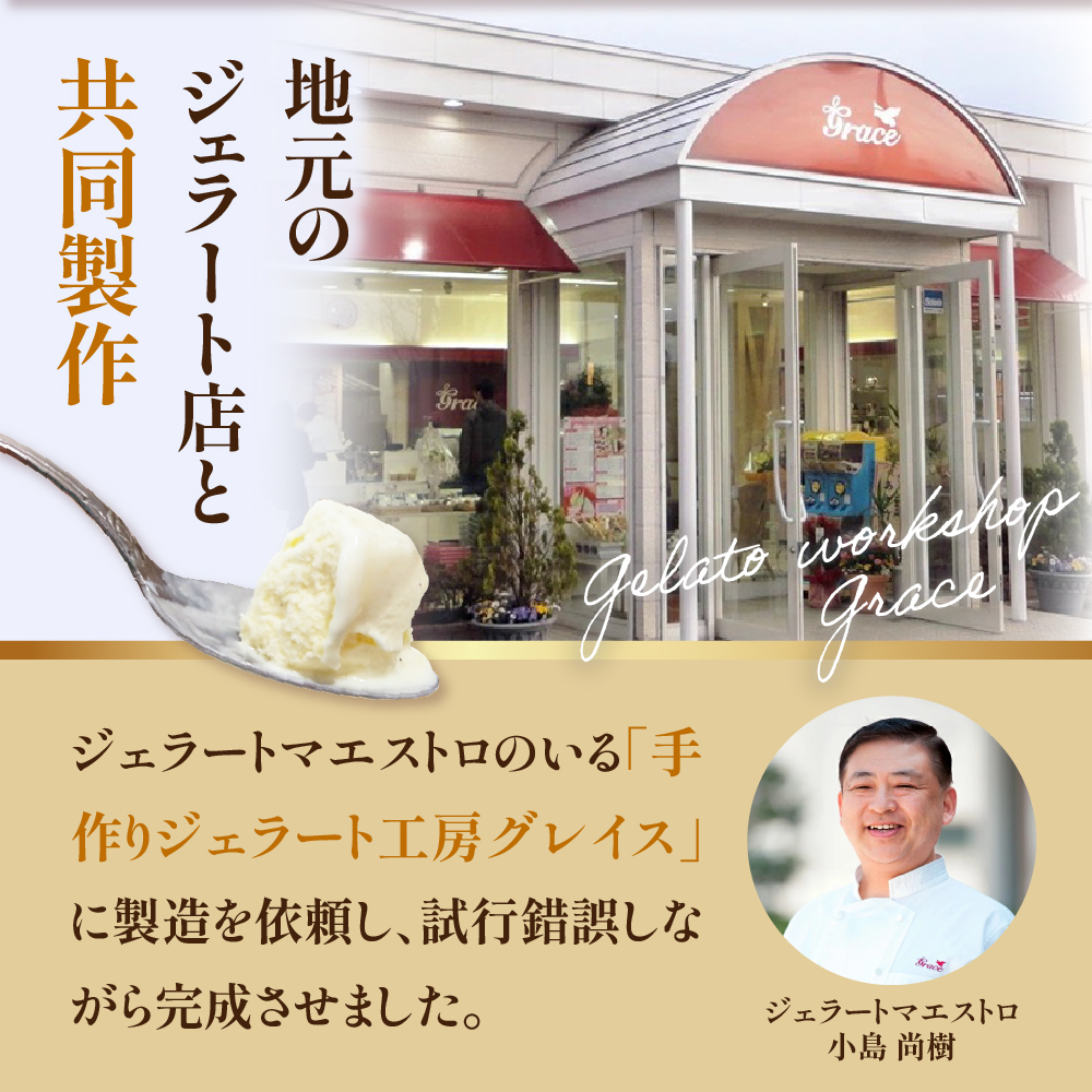 羊乳 チーズ と はちみつ の ジェラート 6個 ( 1個 120ml ) 羊乳チーズ はちみつ イタリア産 ペコリーノロマーノ D.O.P使用 アイス デザート スイーツ 羊乳チーズ 山形県 米沢市
