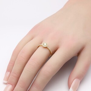 ダイヤモンド リング k18 イエローゴールド 2505jcrr035k18