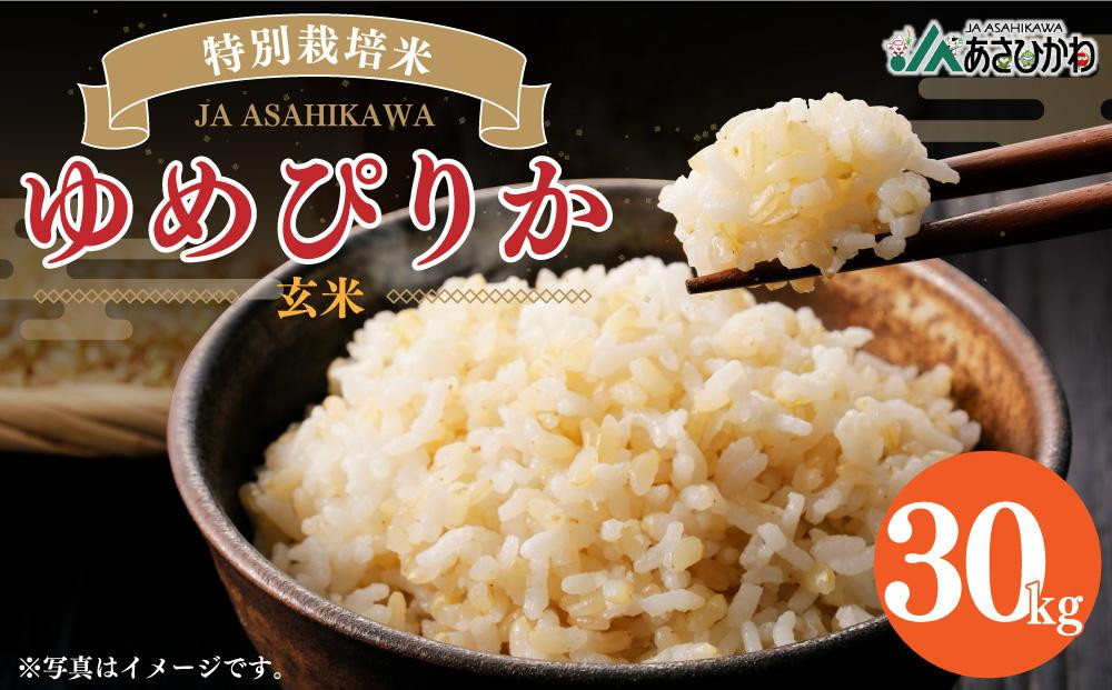 
            特別栽培米 ゆめぴりか 玄米 30kg 令和6年産 【ご飯 ごはん 米 お米 北海道産 旬  特A 旭川市 北海道 】_00236
          